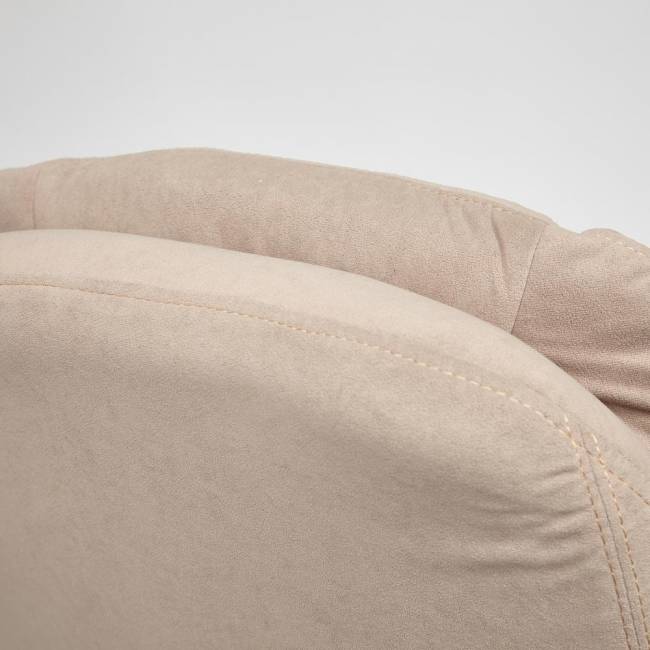 Кресло Софти Люкс/Softy Lux флок , бежевый, 7 бежевый флок Кресло Софти Люкс/Softy Lux флок , бежевый, 7 бежевый флок