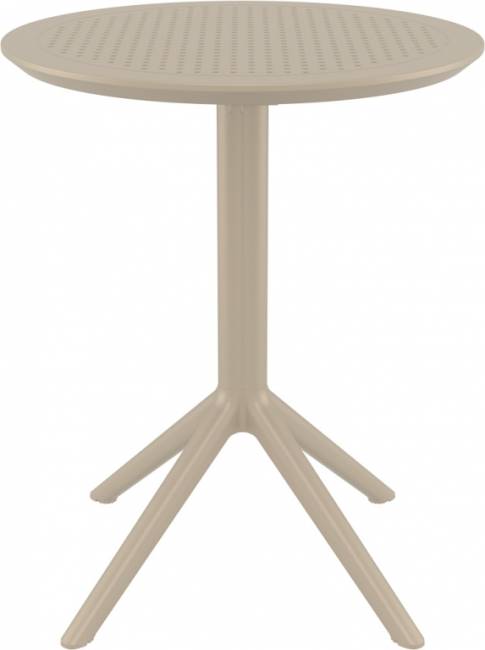 Стол пластиковый складной Sky Folding Table 60 бежевый 600х740 мм