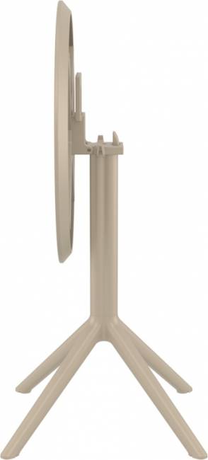 Стол пластиковый складной Sky Folding Table 60 бежевый 600х740 мм